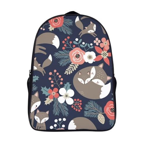 Mochila Infantil con diseño 3D de zorro, ideal para guardería y preescolar de 40x28x16cm