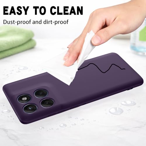Image of Back Cover Compatible with Motorola Moto Edge 70 Fusion 5G | Full Camera Protection | Premium Liquid Silicon Case | Flexible Bumper Case for Motorola Moto Edge 70 Fusion 5G (Purple)