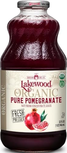 Image of Lakewood, Organic Pure Pomegranate Juice, 32 Fl Oz Bottle