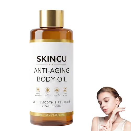 Skincu Anti-Aging Body Oil 2026 Skincu Oil Skin Tightening 100% Plant-Based Formula Lightweight Non Greasy Moisturising 100ML (1 pc)