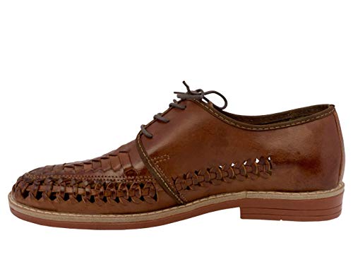 Cowboy Professional Men's Chedron Authentic Mexican Laced Huaraches Lace Up Sandals Closed Toe4