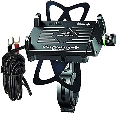 GRAND PITSTOPClaw-Grip Mobile Holder Mount with Charger for CBR Motorcycle