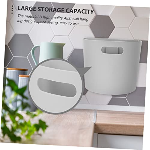 Caneca de basura colgante gris para pared Alipis miniatura 4