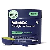 PetLab Co. ProBright Advanced Dental Powder - Dog Breath Freshener - Teeth Cleaning Made Easy – Targets Tartar & Bad Breath - Packaging May Vary - Formulated for Medium Size Dogs