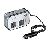 Foval 200W Car Power Inverter DC 12V to 110V AC Converter with 4 USB Ports Charger