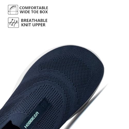 Image of HOBIBEAR Women Walking Shoes | Wide Toe Box | Slip On Sneakers