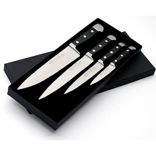 Set Cuchillos Cocina 4 Piezas Acero Inox