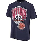 Ultra Game Men's NBA Official Hoops Short Sleeve T-Shirt, Washington Wizards, Team Color, X-Large