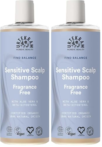 Image of Urtekram - Urtekram Fragrance Free Sensitive Scalp Shampoo - 500ml (Pack of 2)