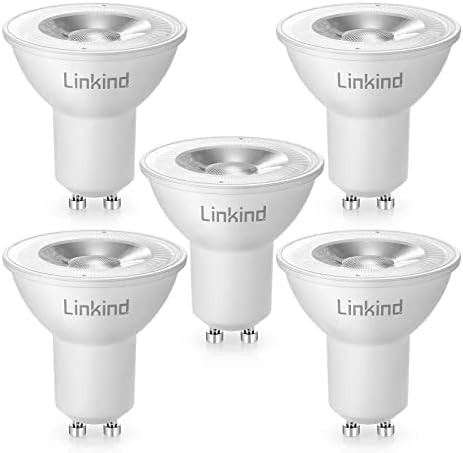 Linkind GU10 LED Bulbs, RAR16 LED Spotlight 4.2W 420lm 50W Equivalent, 5000K Daylight White, 36°Beam Angle Spot Light, Non-Dimmable, Pack of 5