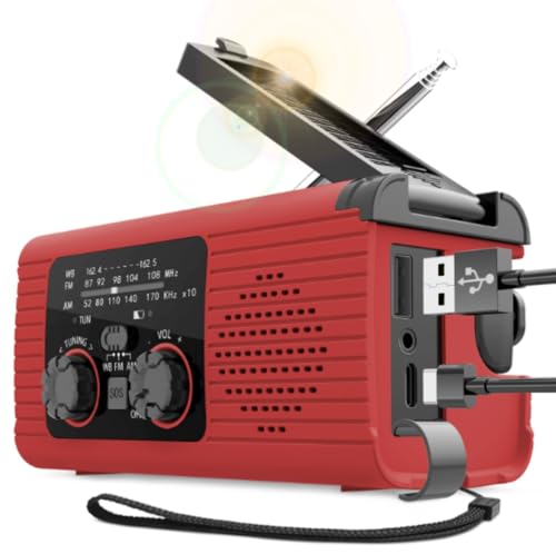 HOTGEEJP�h�Ѓ��W�I ���@�\�|�[�^�u�����W�I 4000mAh�C�یx���񂵂ƃ\�[���[�[�d�ɑΉ� USB�[�d SW/AM/FM��M 3.5mm�w�b�h�z���Ή� LED�����d���t���Ǐ��� SOS�x�� �h�� ���^ �X�}�z�[�d�\ �����d�� �h�Зp�i �n�k ��