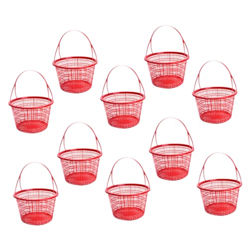 HANABASS 10pièces Panier à Fruits Rond Portable Pour De Fruits De Légumes Pour Jardin Et Maison Lot