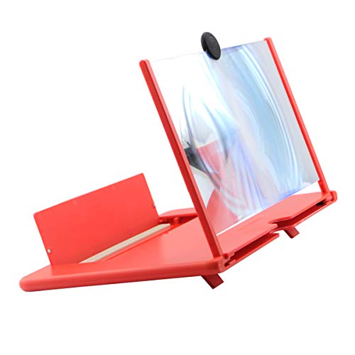 iKKEGOL Lupa de tela de 12 polegadas, ampliador de celular HD 3D ampliador projetor para filmes, víd