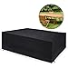 Produktbild Sunbick Gartenmöbel Abdeckplane Schutzhülle für Gartenmöbel Wasserdichtes Oxford 420D Anti-UV Gartentisch Schutzhülle 200 X160 X 70 cm Rechteckig - Schwarz