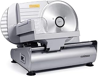 CUSIMAX Meat Slicer Electric Food Slicer with 7.5” Removable Stainless Steel Blade