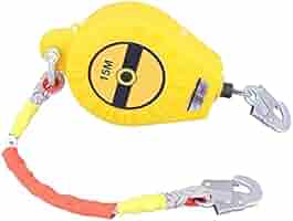 Dispositivo Anticaduta Retrattile 10m - Imbragatura Di Sicurezza Per Lavori In Altezza E Arrampicata