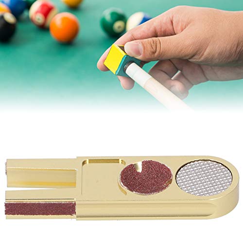 Outil de façonnage pour queue de billard pour optimiser l'accroche de la craie