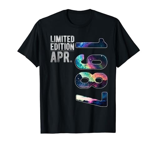 Limited Edition 1987 Birthday Born In April Birthday 1987 Camiseta