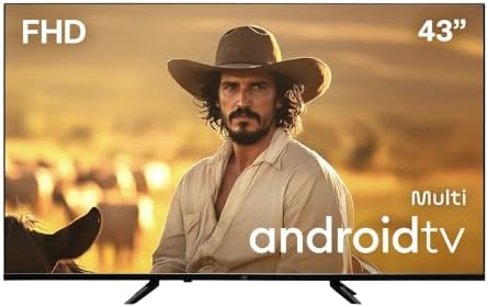 Smart TV 43” Multi DLED Android TV 3 HDMI 2 USB Full HD - TL066M