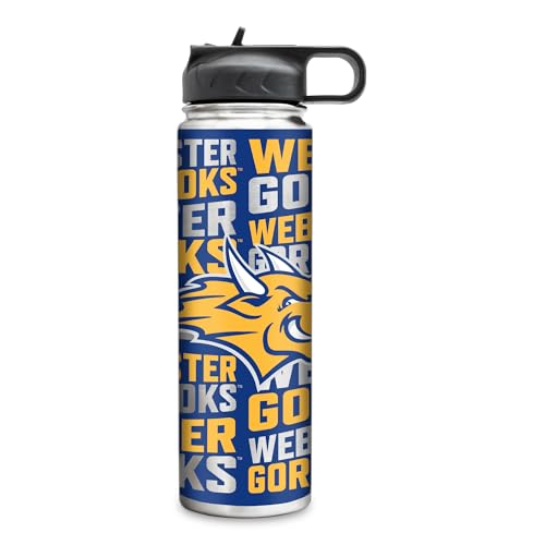 Rico Industries NCAA Webster Gorloks Standard 22oz Stainless Steel Tumbler with Lid - Great For Coffee, Tea, Water or Cocktails