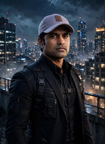 Image of Black Baseball Cap with Leather Patch, Casual Unisex Sports Hat, Adjustable Fit-Free Size