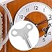 Dsjnf Clock Winding Key Replacement Tool Winding Tool Light Weight Scratch-Resistant for Antique Clocks and Grandfather Clocks 2pcs