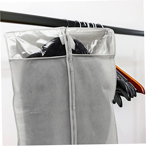 Luxshiny 3pcs Hanging Clothes Bags Garment Bags Zipper Moisture Storage for Quilt Suit Dresses Coats Uniforms Blouses Tops Skirts Pants2