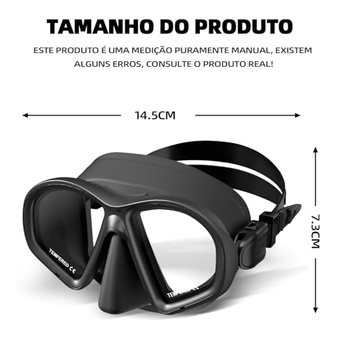 Máscara De Mergulho Snorkel Adulto Mascara Snorkel Oculos Kit Óculos de Mergulho