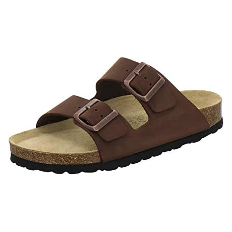 AFS-Schuhe 2100 Sandalia de Cuero para Mujer con Hebilla Doble Ajustable Cover
