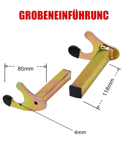 CeyKvo Motorrad Montageständer Set – Universeller Adapter für Hinterrad-Klauenaufnahme & Gabel, inkl. Schwingenadapter und Stativhaken – Passt zu Motorradhebern und Vierkantrohr-Heckständern