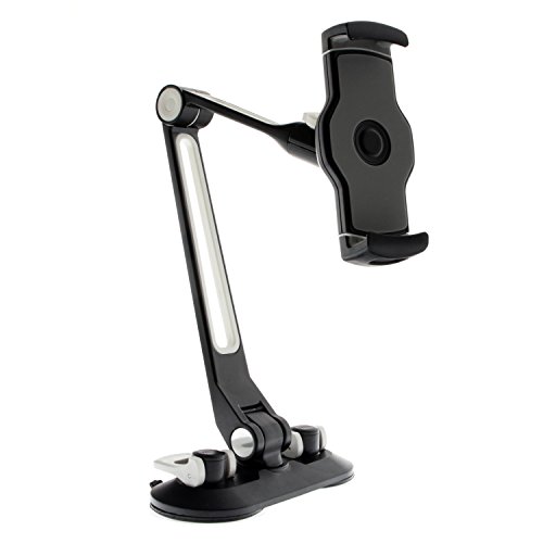 SINLAND universelle Halterung/Ständer für Tablets & Handys kompatibel mit Fast Allen Geräten Befestigung an glatten… – Bild 4