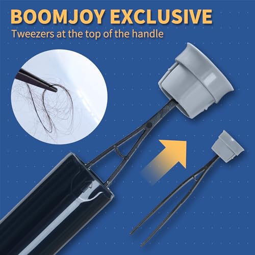 image for BOOMJOY Toilet Brush and Holder 2 Packs, Silicone Toilet Bowl Brush wi