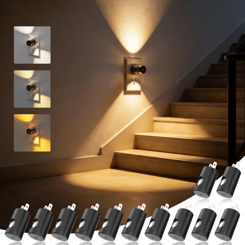 Image of JandCase Night Lights Plug into Wall, 12 Pack Mini Lens Night Light
