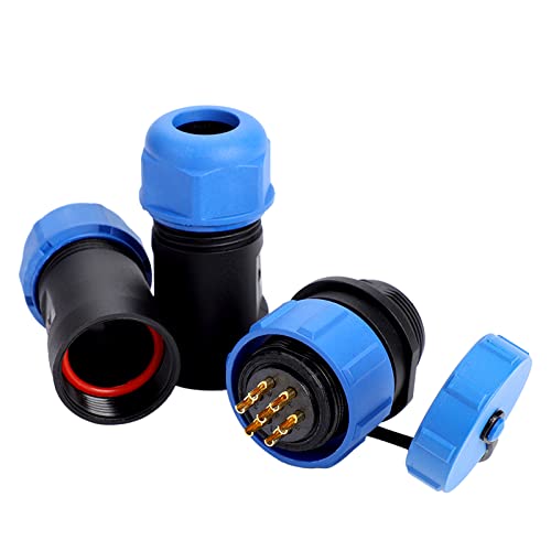 Conector de Aviación Plástico IP68 HUIOP 7 pines miniatura 5