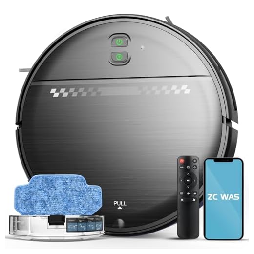 ZC was Robot Vacuum and Mop Combo, 2-in-1 Robot Vacuum Cleaner, Perfect for Pet Hair, Hard Floor and Carpet, Anti-Bump, Anti-Fall, App, Voice and Remote Control