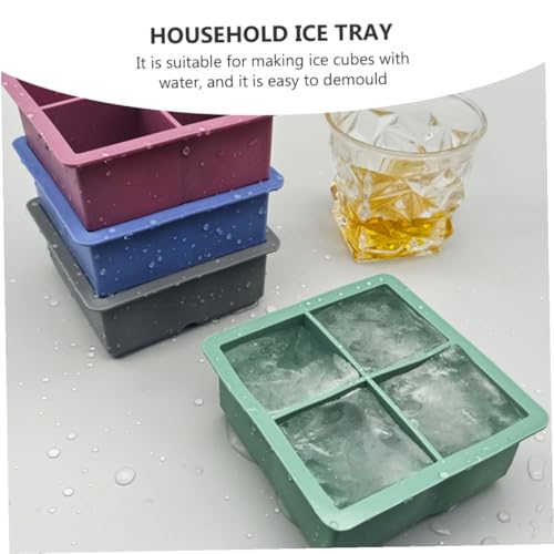 Molde para hielo de silicona 2 piezas con tapa miniatura 2