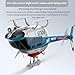 RC ERA C138PRO 1/33 Scale Bell 206 2.4G RC Helicopter 6CH 6-Axis Gyro Flybarless Heli with Optical Flow, Upside Down 3D Rolling, One-Key Takeoff -(RTF for Adults Beginners)