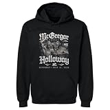 500 LEVEL UFC 329 McGregor Vs. Holloway 2 Match Up Men's Hoodie Sweatshirt (Black, Large)