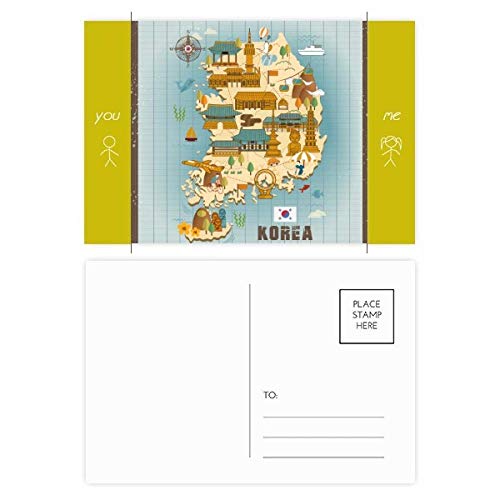 Carte postale Corée du Sud DIYthinker coffret de remerciement 20 pièces cadeau pour ami