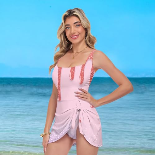 Maillot de bain une pièce violet dégradé pour sculpter la silhouette - 7