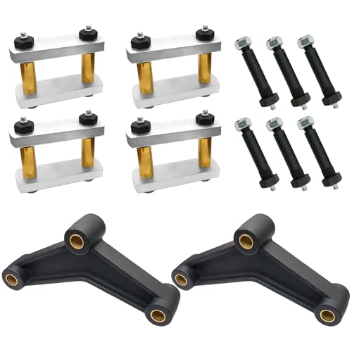 LLANNDER Heavy Duty Greaseable Tandem Trailer Axle Shackle Kit 3.125