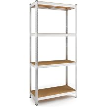 TAHA   180cm x 90cm x 40cm 175KG Per Shelf 875KG Capacity Garage Shed Storage Shelving Units.
