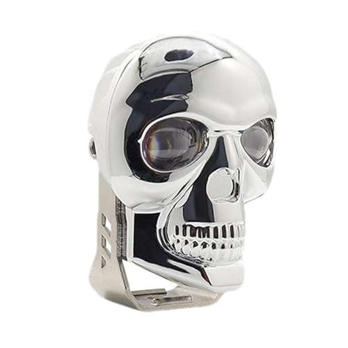 オートバイ用フォグランプ - LED ドライビングランプ、オートバイ用補助ビームライト | オートバイスカルデザインバイクワークライト、耐久性のあるアルミニウム合金最適冷却スカルフォグランプオフロードトラック12v 24v 48v