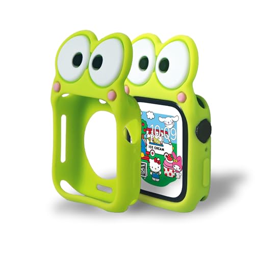 Sonix x Sanrio Apple Watch Cover | Bumper Case for Apple Watch | Protective Silicone Cover | Fits 38mm/40mm/41mm | Keroppi - Green by Sonix - Image 2