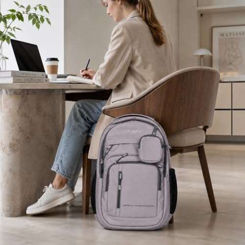 Image of MBW Korean Style Water Resistant 35L Laptop Backpack for Men & Women | Polyester Multi Compartments Bag with Side Pockets & Accessory Pouch | Travel Backpack for Office, College and School