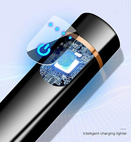 Techking Round Dual Plasma Arc Lighter | Smart Touch USB Rechargeable Windproof Electrical Plasma Beam Arc Lighter 1