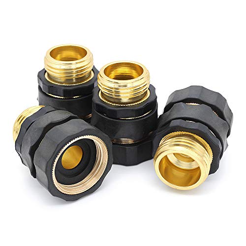 Yuhtech tuinslang Quick Connector, 4 set 3/10,2 cm waterslang montage Quick Connect Release Adapter