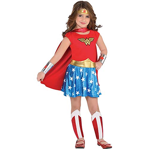 Suit Yourself Wonder Woman Halloween Costume for Toddler Girls, 2T, Includes Headband, Cape and Gauntlets