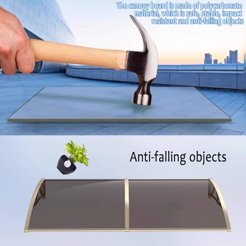 Auvent de porte-fenêtre en polycarbonate robuste et durable