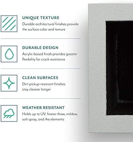 Miniatura 6 de PolyStone Monogram D - Maceta de columna alta y moderna para exterioresinteriores, 23 pulgadas de largo x 18 pulgadas de ancho x 30 pulgadas de